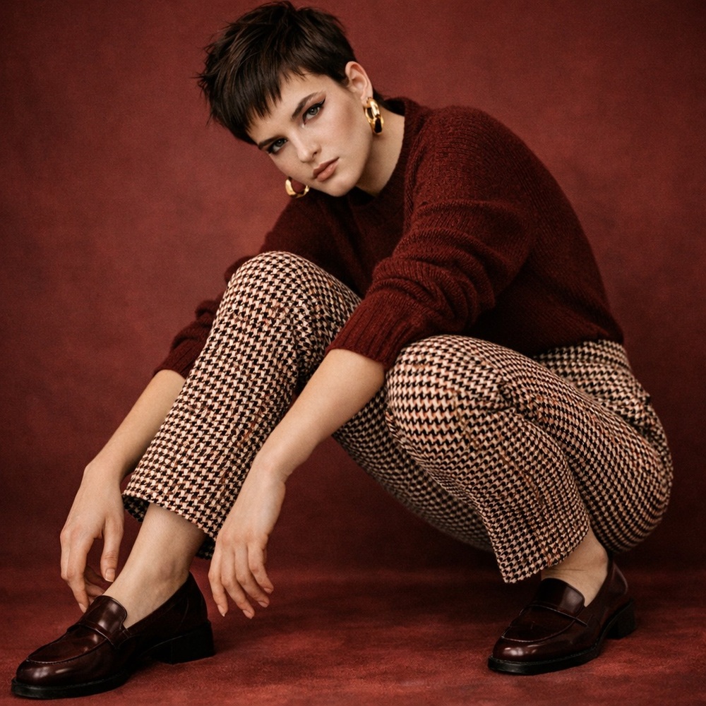 H&M Classic Houndstooth Pants - Size 2